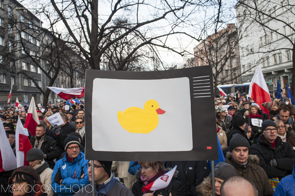 Manifestacja w obronie mediow publicznych, Kraków